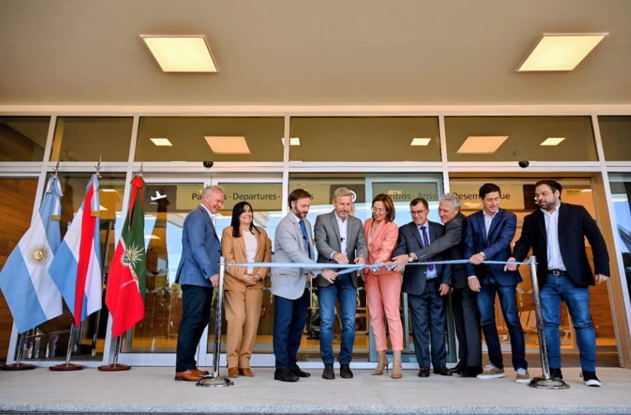 Se inauguraron obras de ampliación y modernización del aeropuerto Comodoro Pierrestegui de Concordia