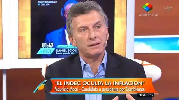 Macri dijo que si es electo presidente "no hay más 6,7,8"