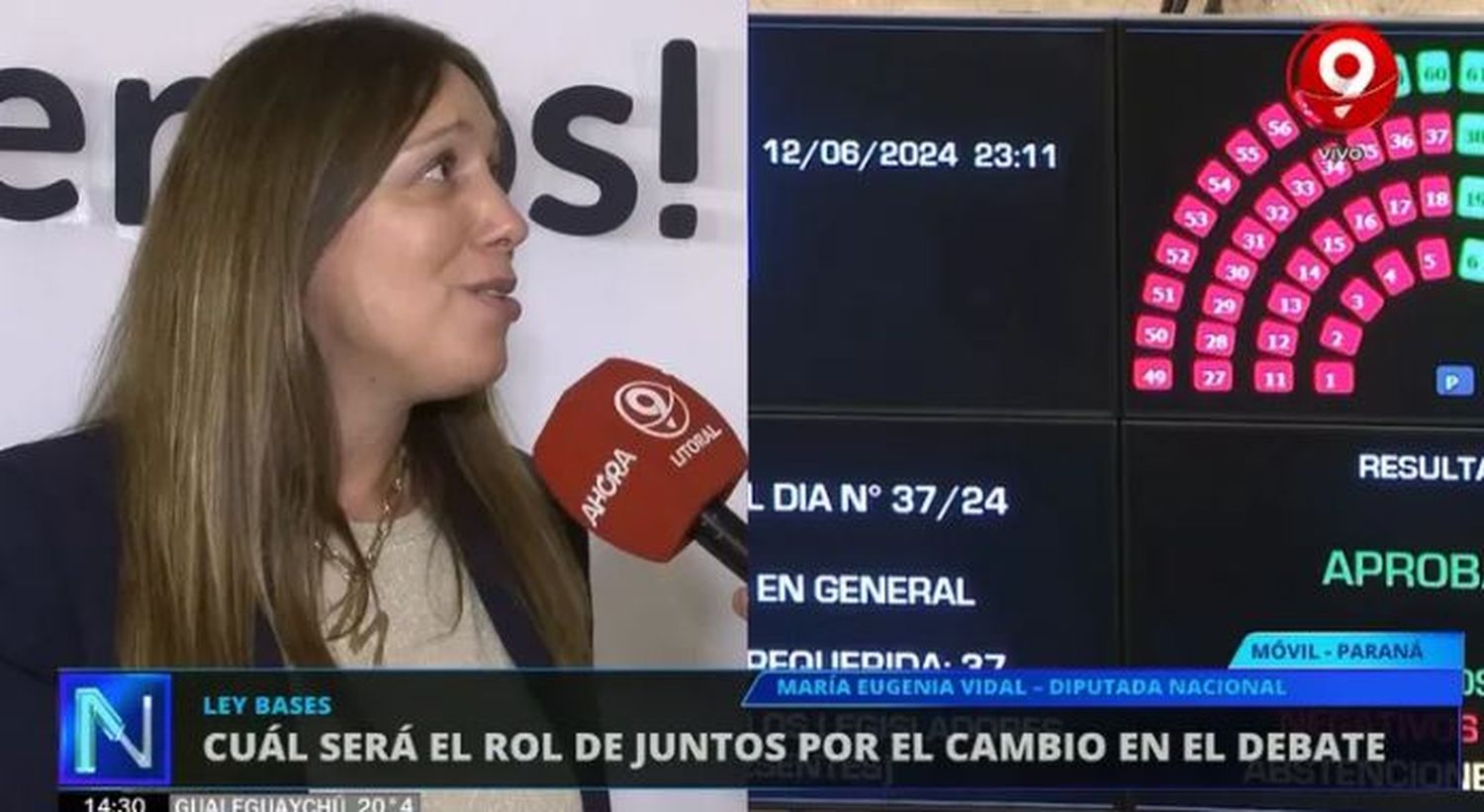 María Eugenia Vidal estuvo en Paraná: "El camino es doloroso, pero venimos bien"