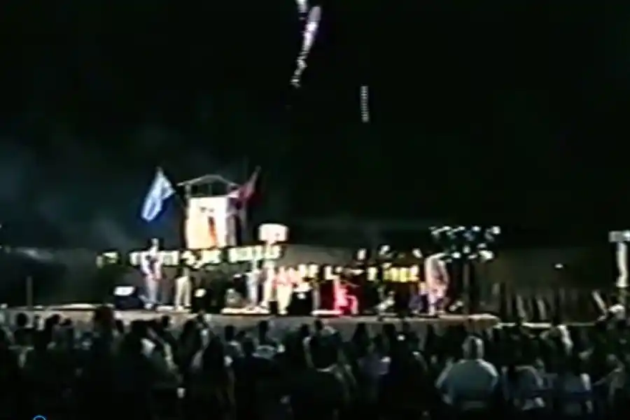Así recibían a Tamara Castro en el centro tradicionalista de Humberto Primo. Imagen gentileza de Víctor Viola.