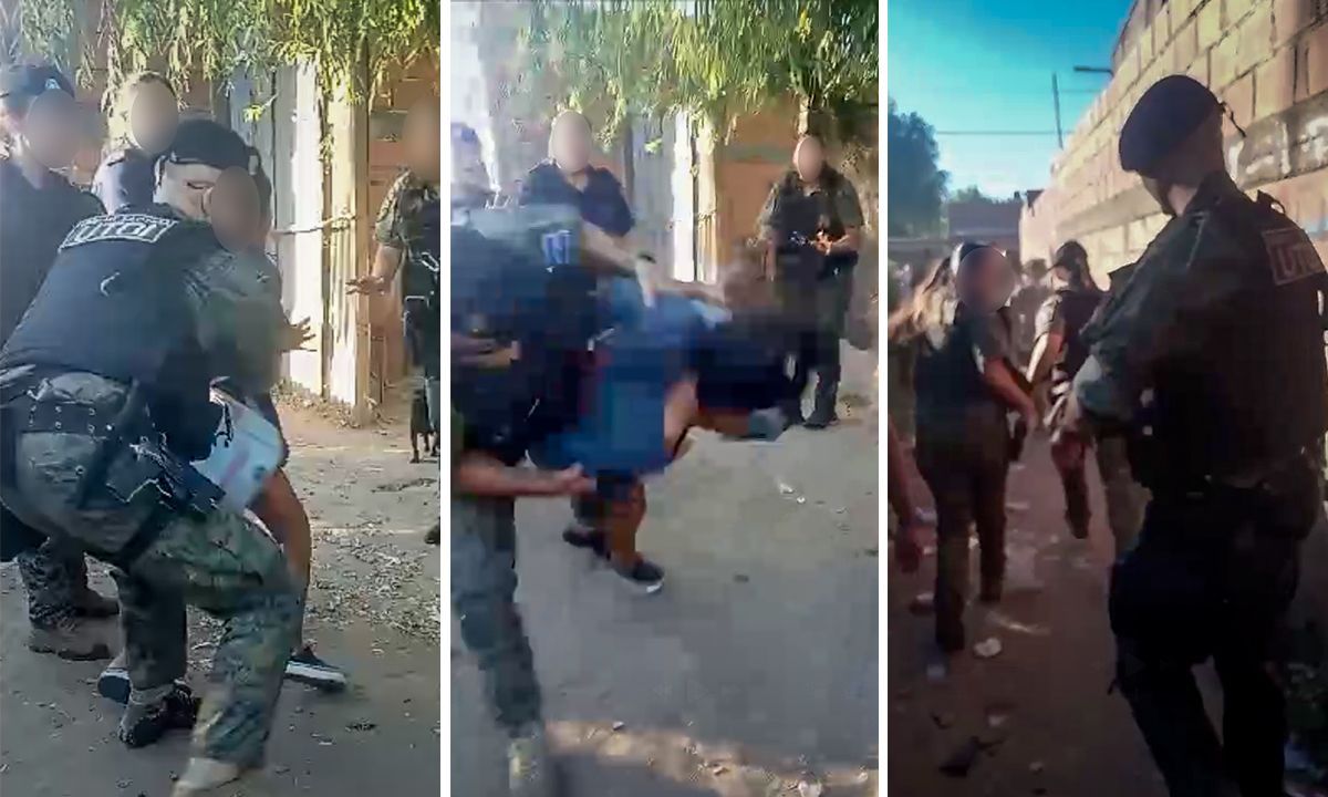 “Son todos corruptos, defienden a los asesinos, no voy a parar hasta verlos todos presos", dijo la madre de Lautaro tras la actuación de la UTOI. Foto: Edición La Opinión.
