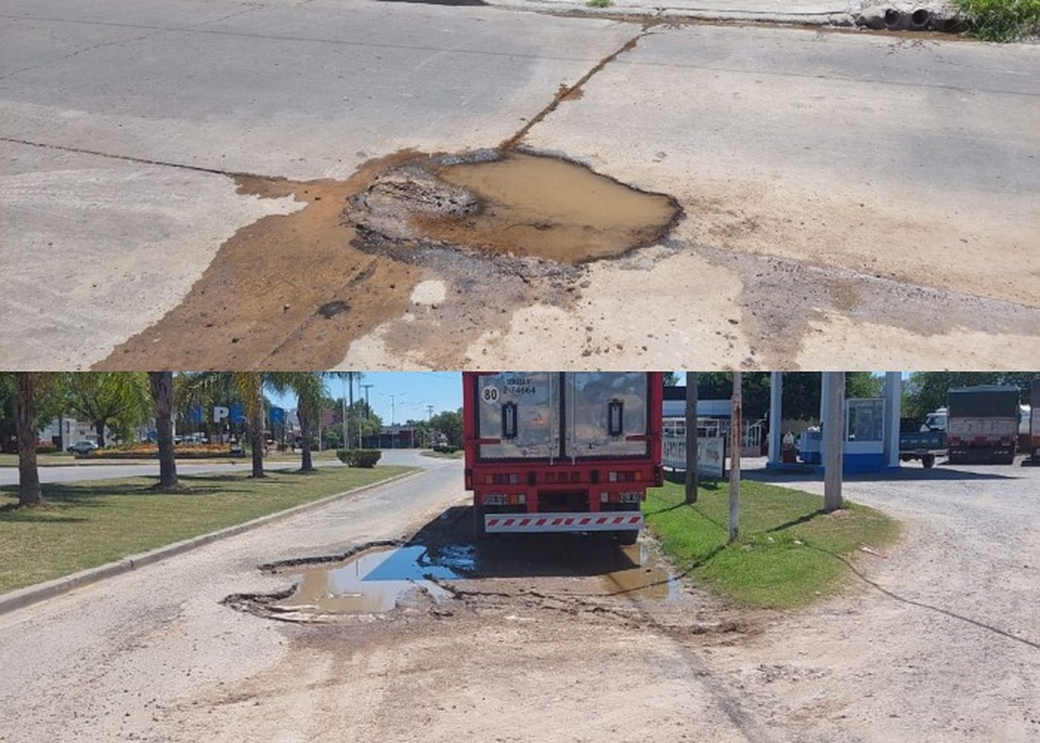 Pérdidas, falta de agua y baches en el reporte de los vecinos