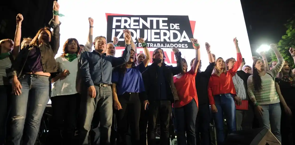 El Frente de Izquierda-Unidad celebró los números obtenidos.