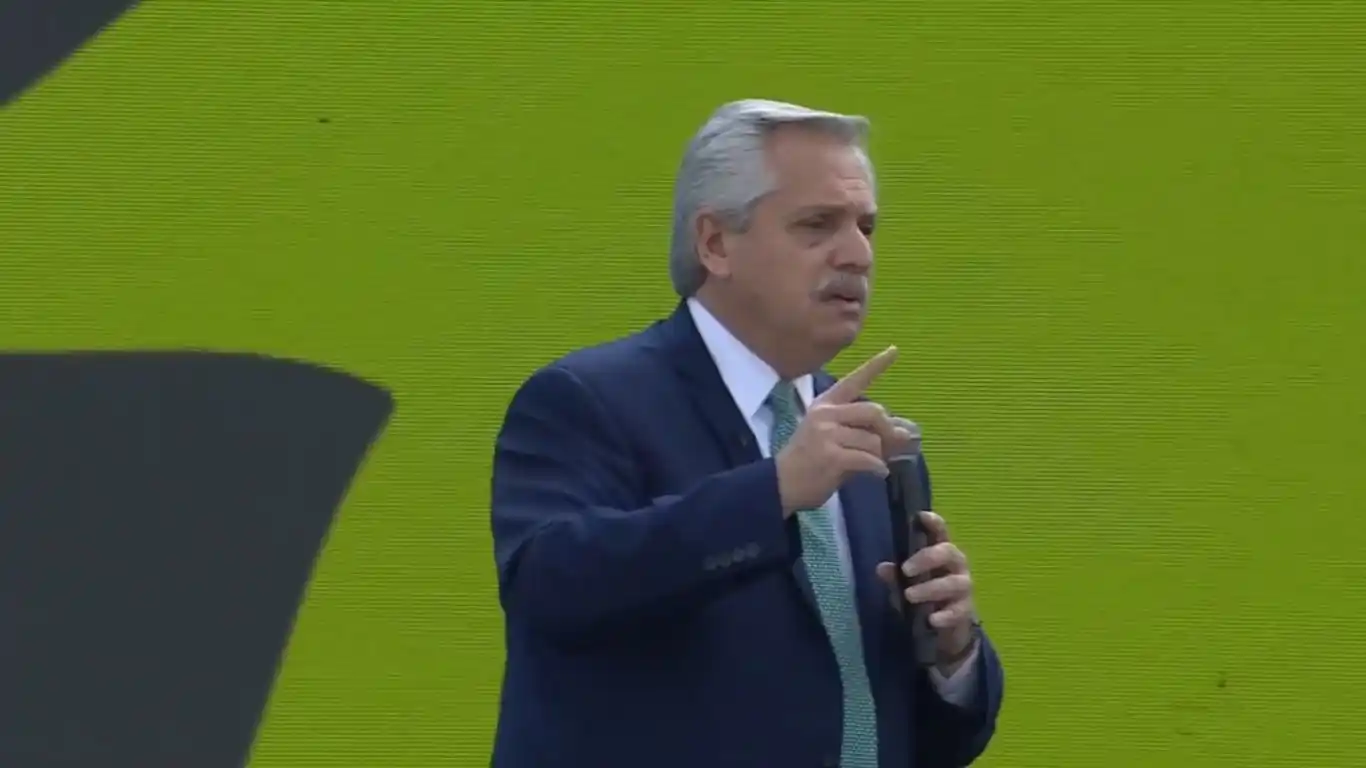 Alberto Fernández encabeza en Tecnópolis el cierre del "Encuentro de Ciencia, Tecnología e Innovación para la Soberanía Nacional"
