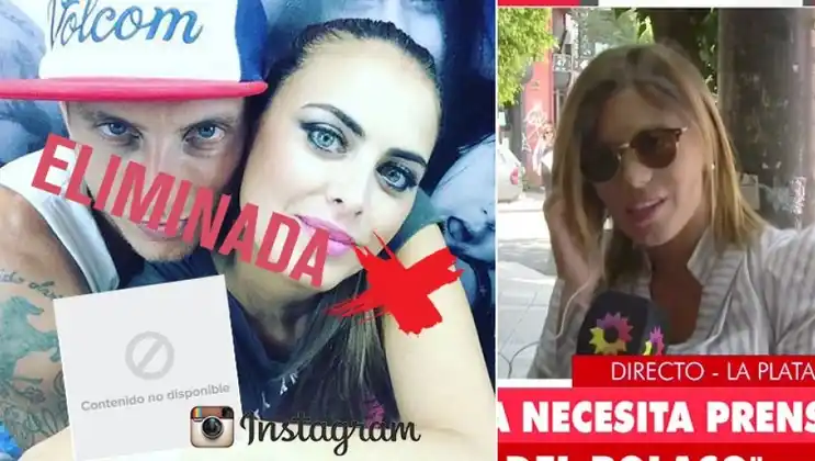 El Polaco borró su foto romántica con Silvina Luna ¡a los 20 minutos! 