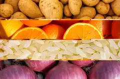 Inflación: cebolla y arroz en alza, papa y naranja en baja