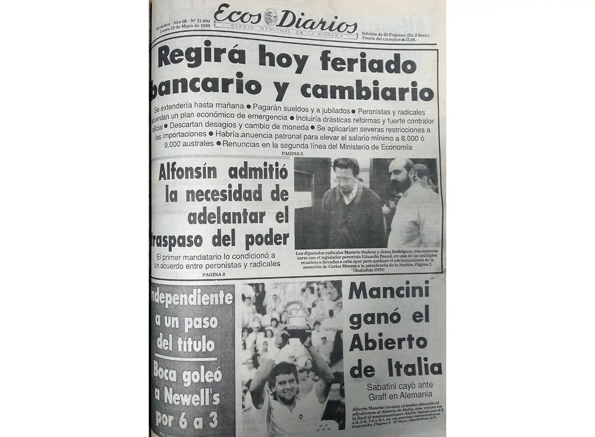 Lunes 22 de mayo de 1989