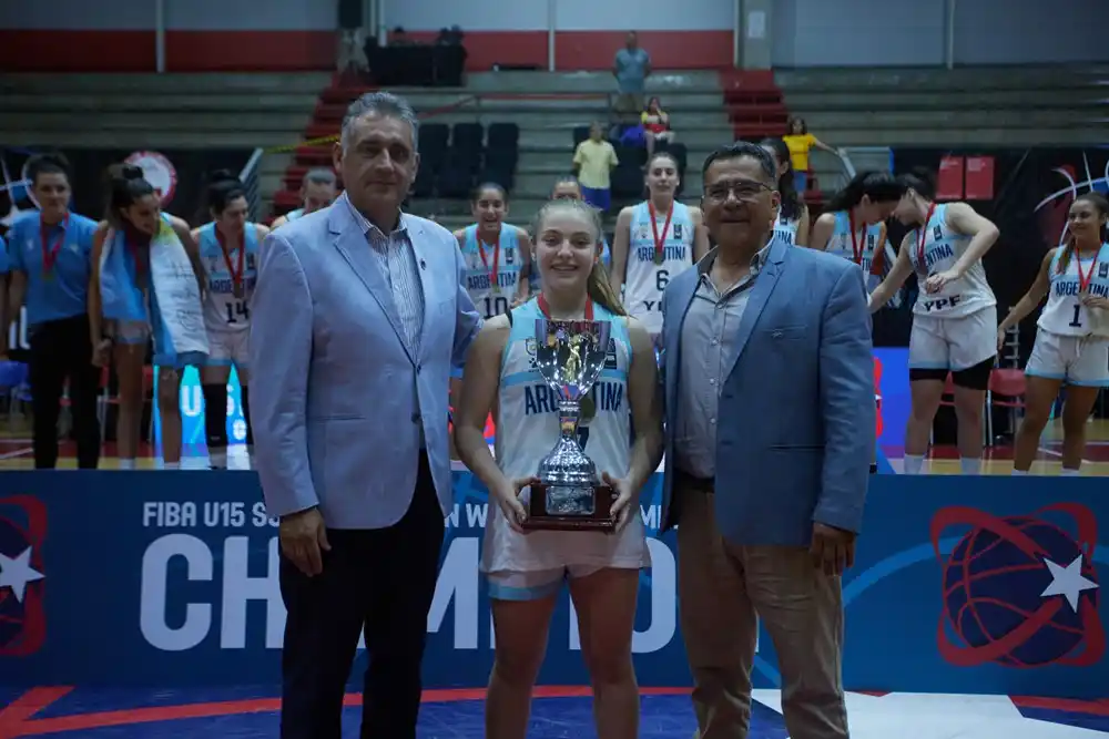 Juana Barrionuevo, campeona sudamericana con Argentina