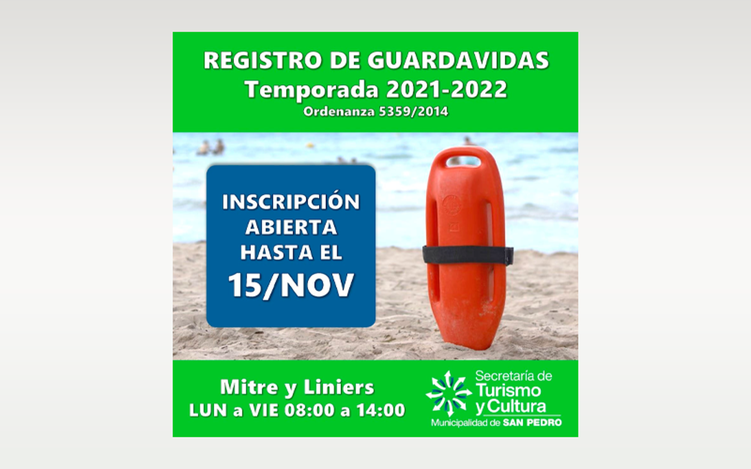 Registro de Guardavidas temporada 2021-2022