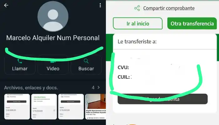Los delincuentes simularon tener una propiedad en alquiler y estafaron a una familia.