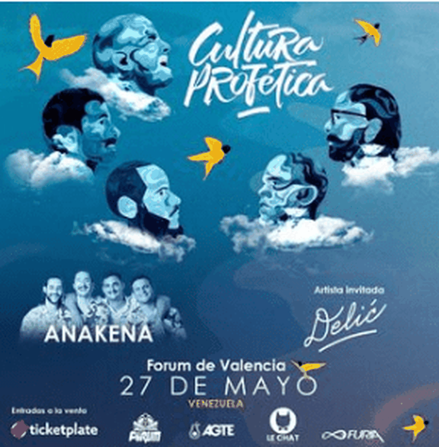 Anakena abrirá el concierto. Foto Instagram