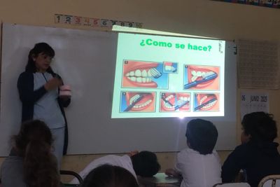 Dieron charlas sobre salud bucal en instituciones educativas y de atención primaria