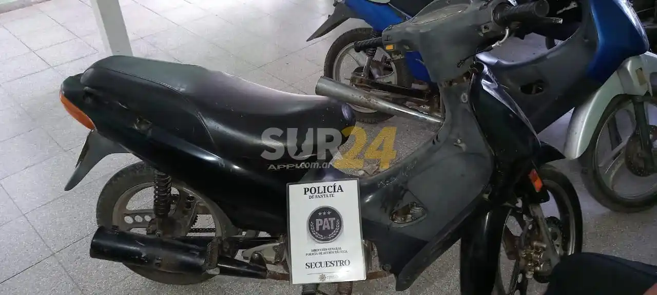 Venado Tuerto: la policía recuperó una moto robada