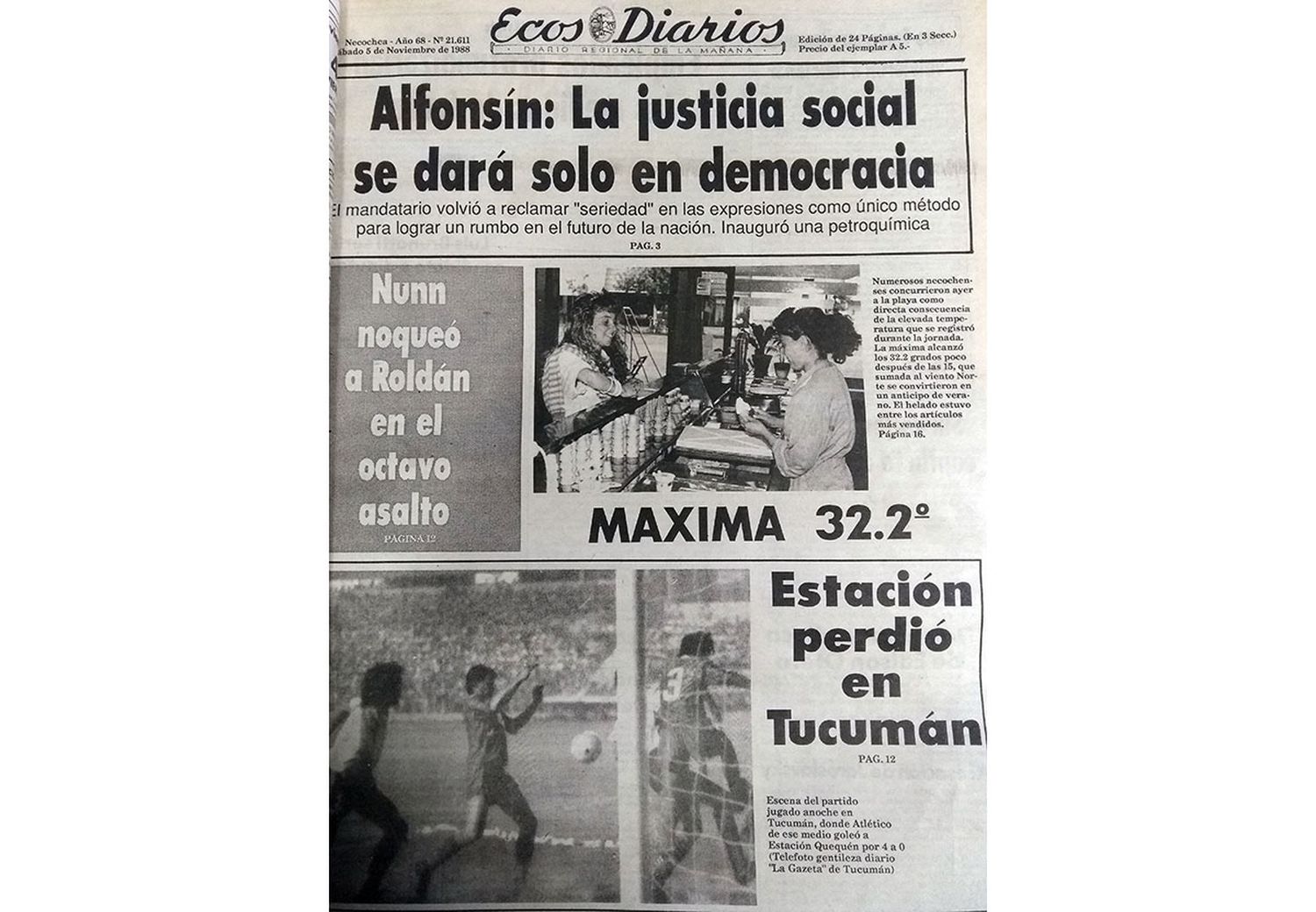 Sábado 5 de noviembre de 1988