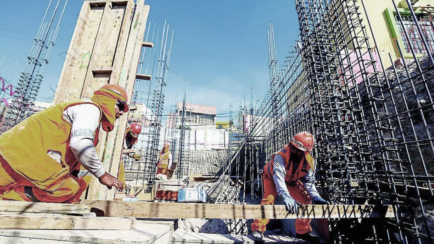 Los precios de la construcción subieron el 15,5 por ciento en enero.