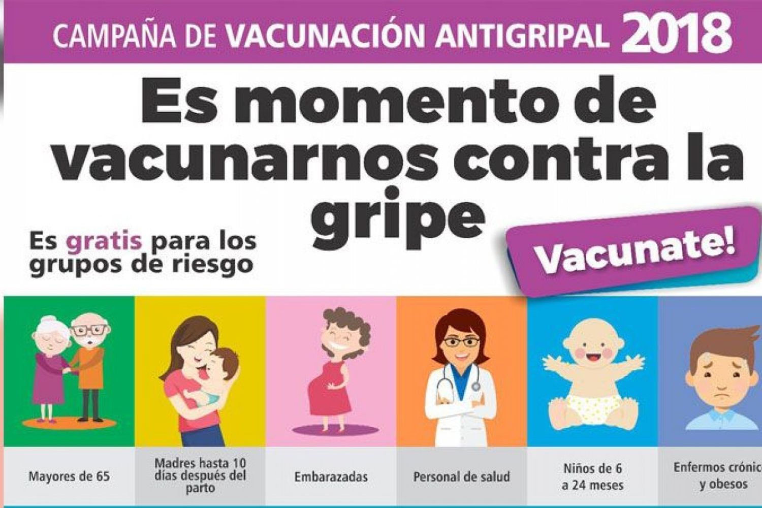 Continúa la vacunación antigripal para los grupos de riesgo