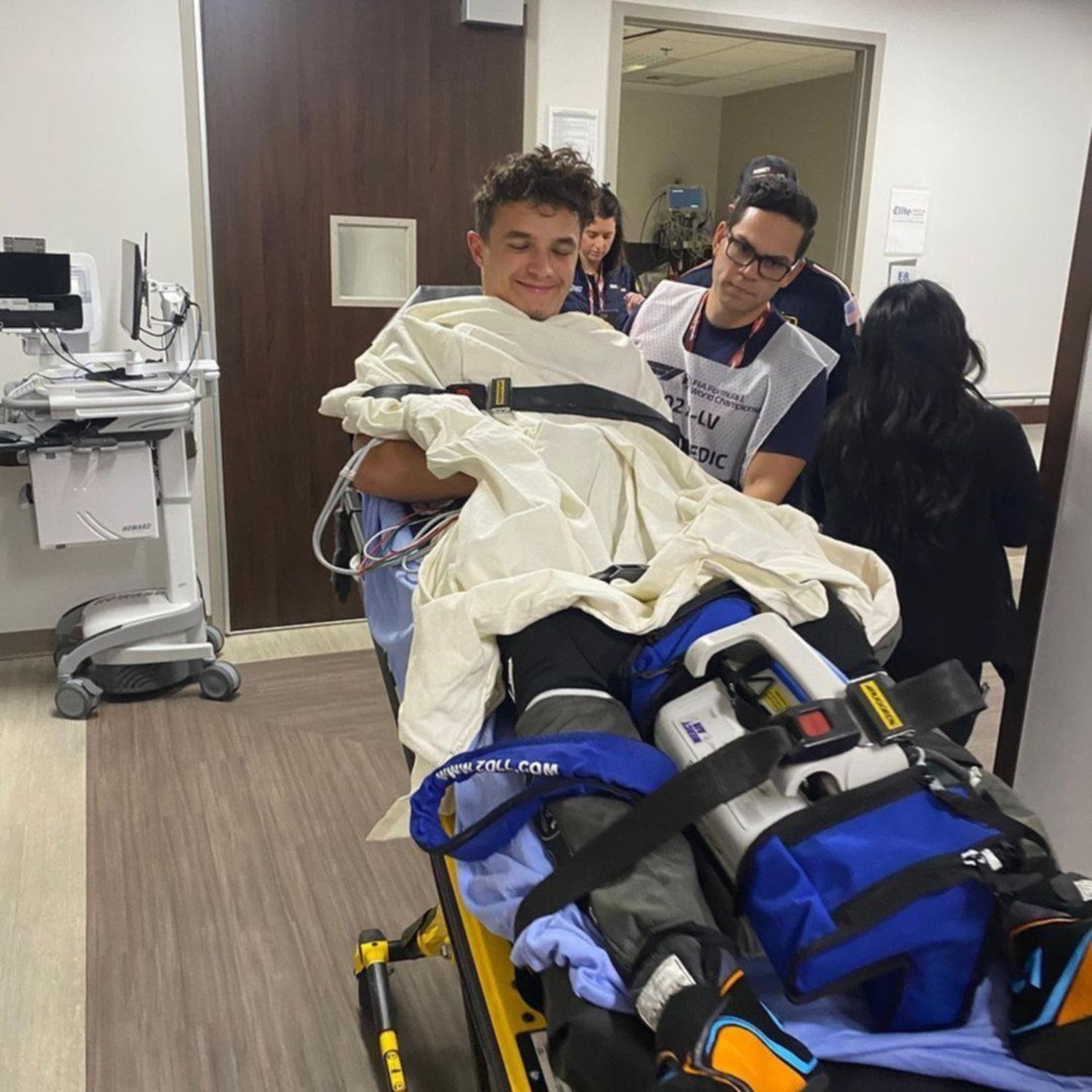 Video: el impactante accidente que sufrió Lando Norris en el GP de Las Vegas