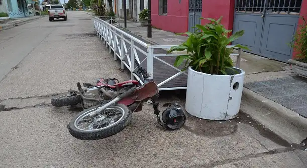 Alcoholizado chocó contra una maceta en costanera