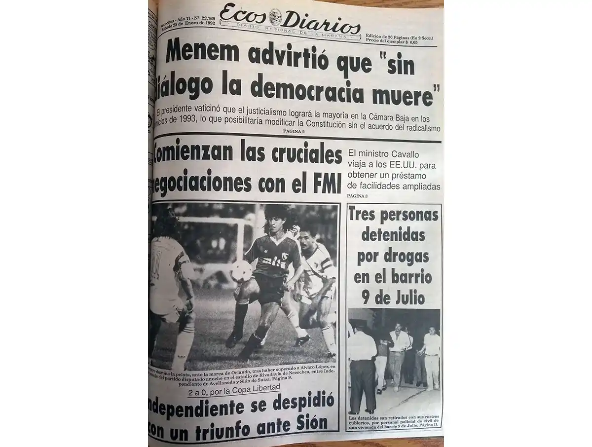 Sábado 25 de enero de 1992