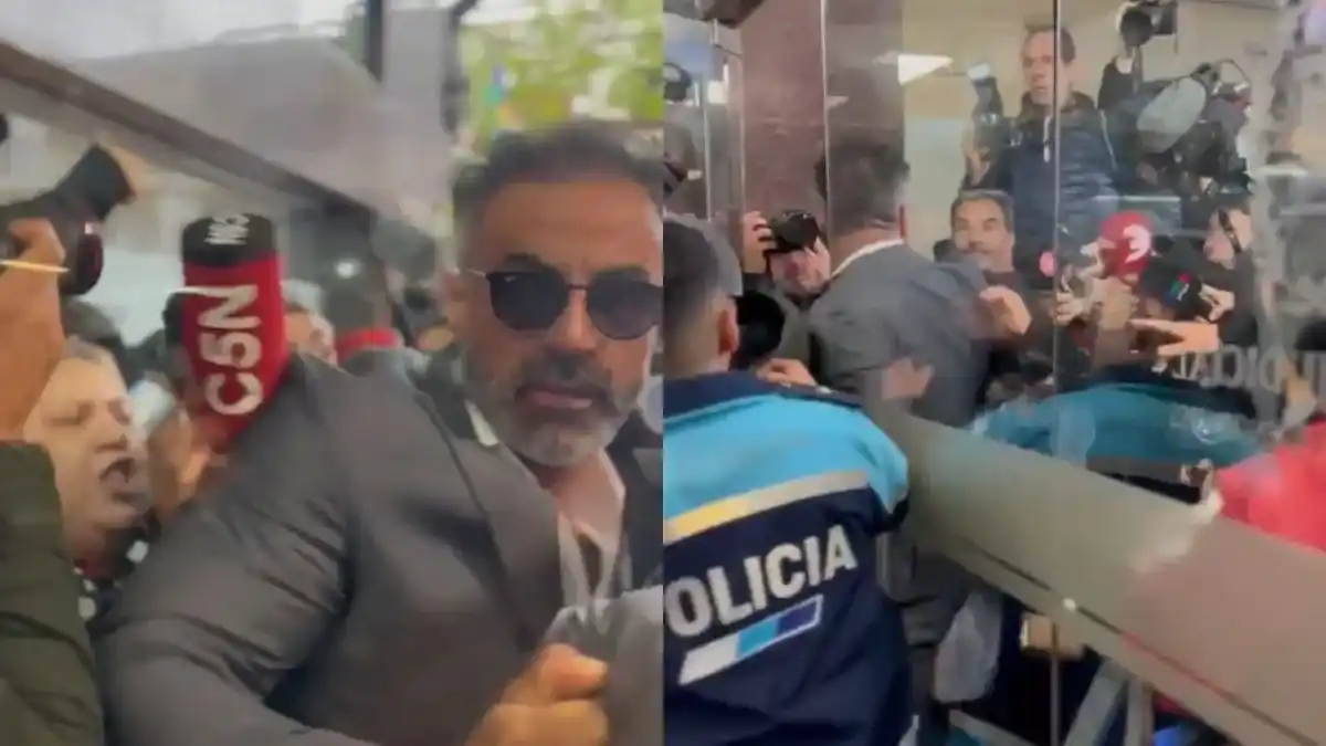 "¡Asesino!": golpearon e insultaron a Leopoldo Luque al llegar a los Tribunales de San Isidro en el juicio por Maradona