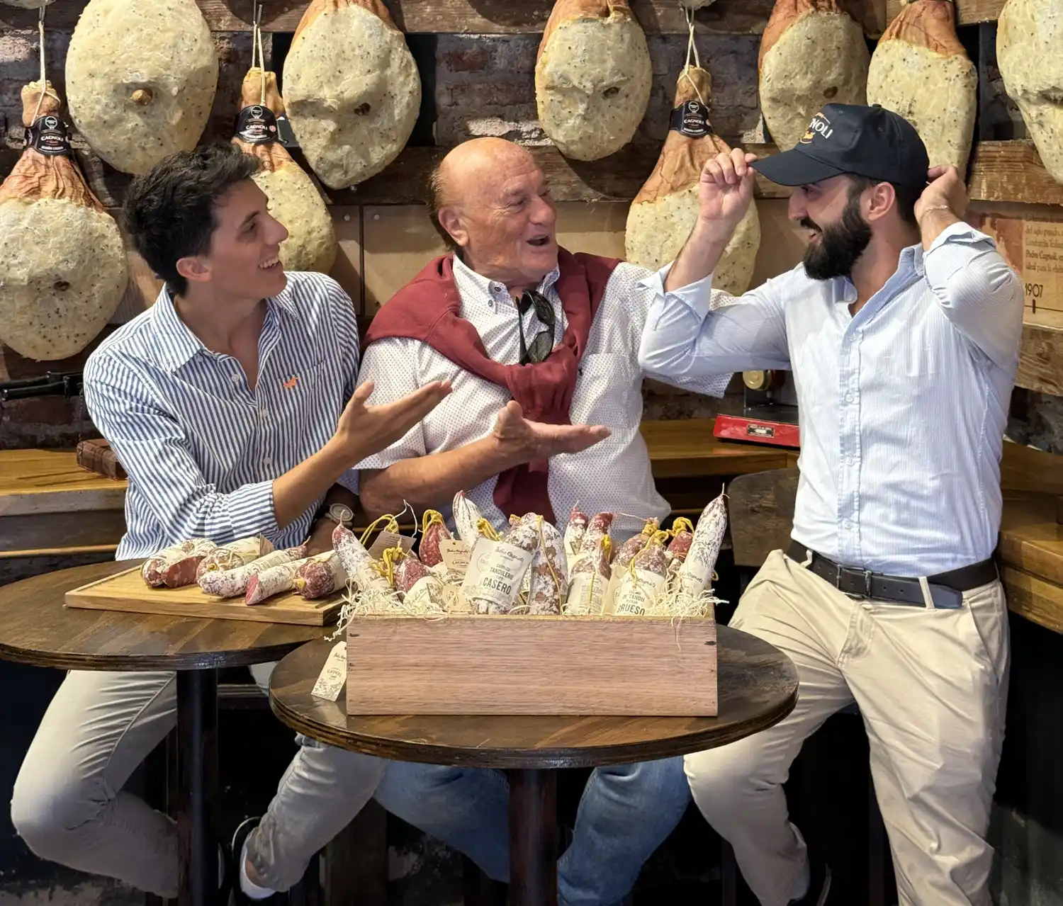 Facundo, Hugo y Juan Pedro Cagnoli.