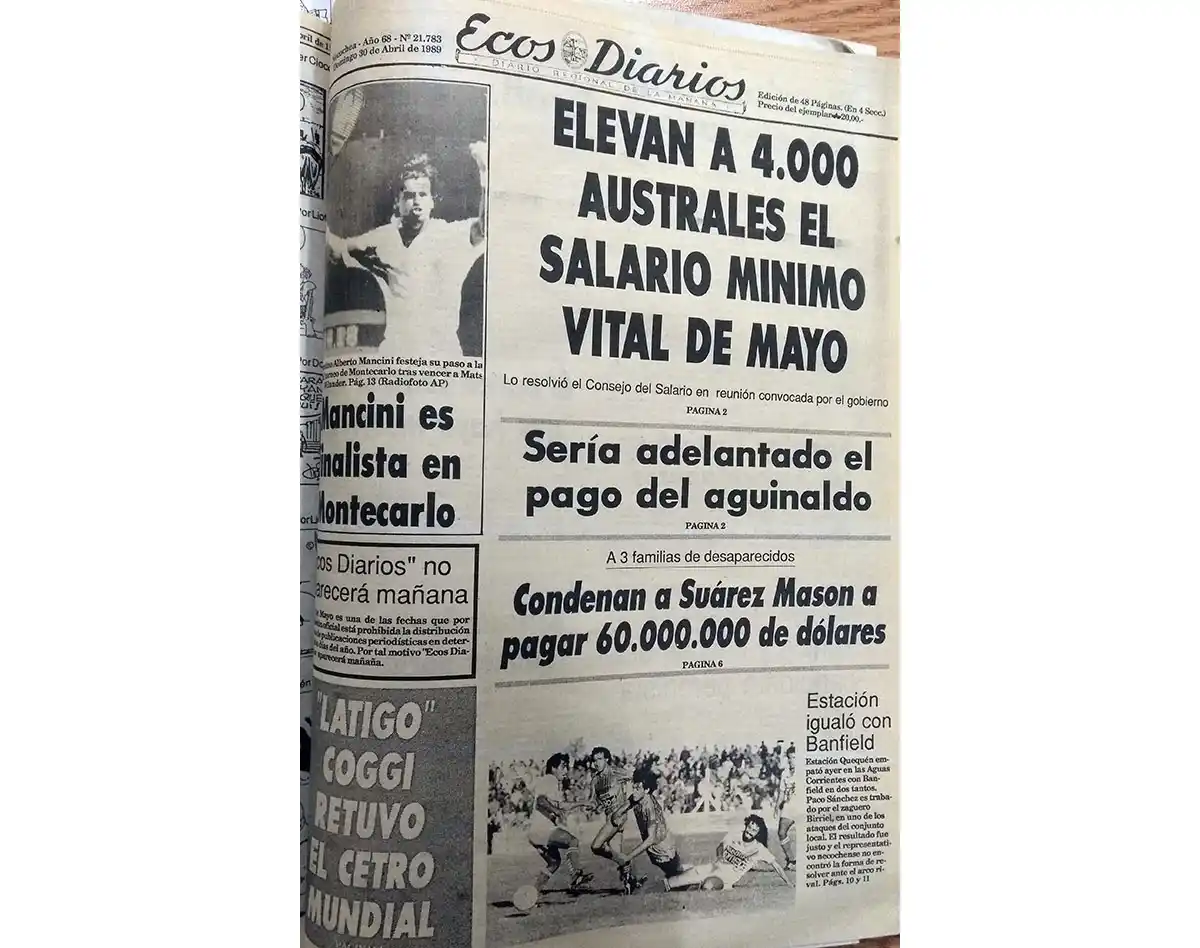 Domingo 30 de abril de 1989