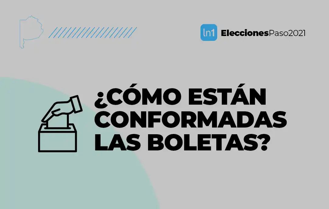 ¿Cómo están conformadas las boletas para las PASO 2021?  