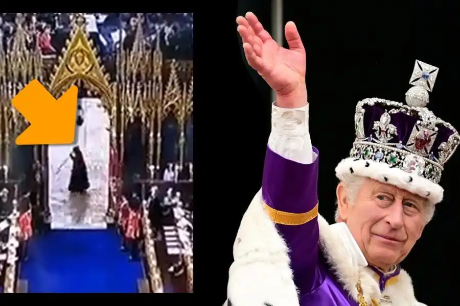 La extraña imagen de la "parca" que apareció durante la coronación de Carlos III