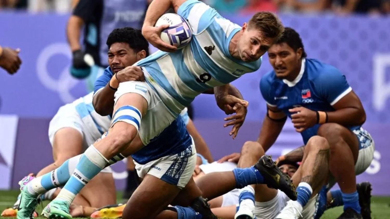 Los Pumas 7s le ganaron a Samoa y clasificaron a los cuartos de final en los Juegos Olímpicos de Paris 2024