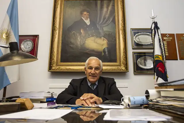 Manuel Belgrano, chozno nieto del creador de la bandera nacional.