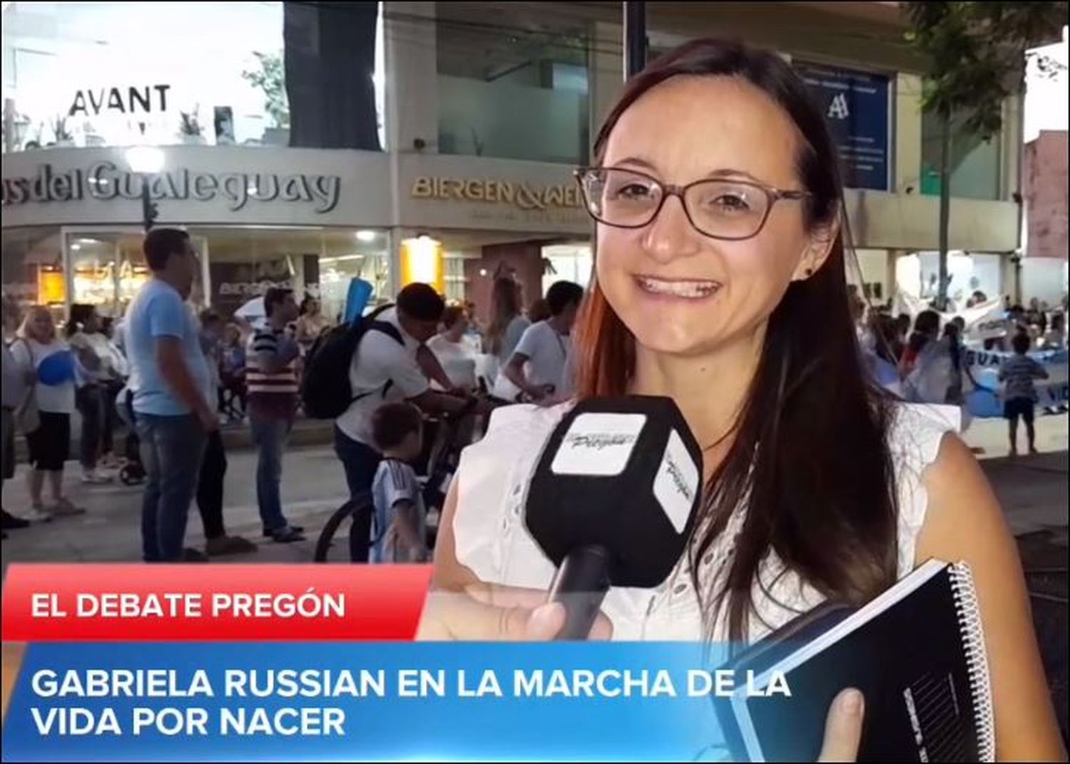 GABRIELA RUSIAN Y SU TESTIMONIO EN LA MARCHA POR LA VIDA.