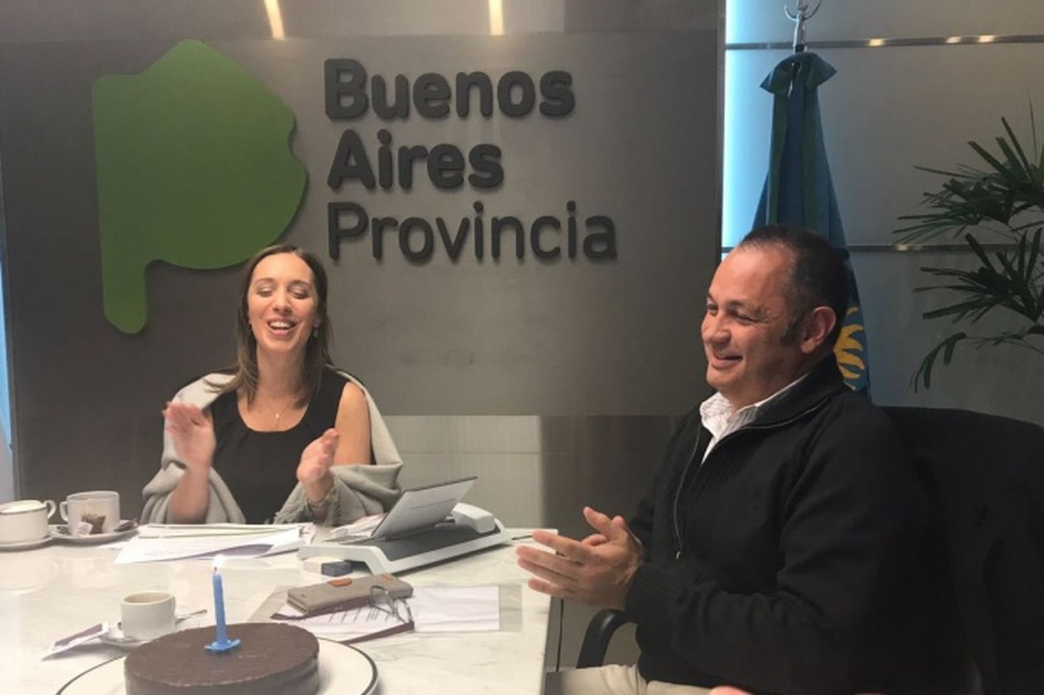 Vidal le "festejó" el cumpleaños al Intendente Celillo 