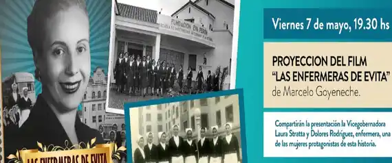 La Vicegobernación invita a la proyección virtual del film "Las enfermeras de Evita"