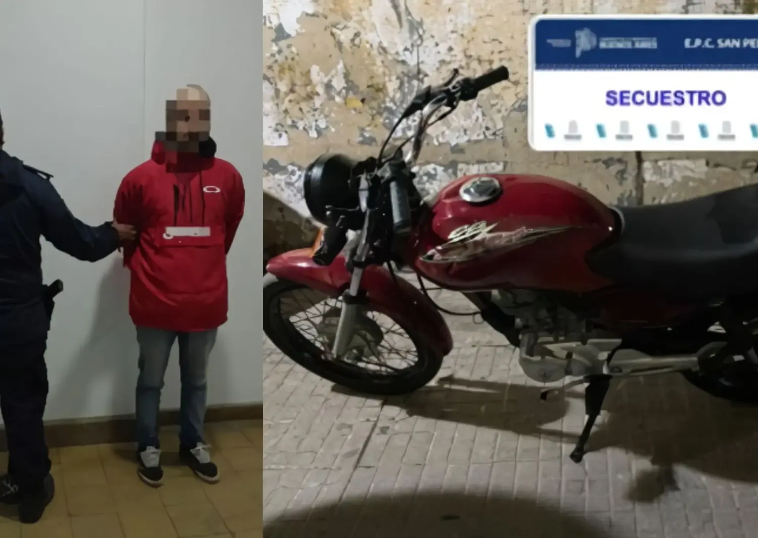 La moto tenía pedido de secuestro activo desde 2019.