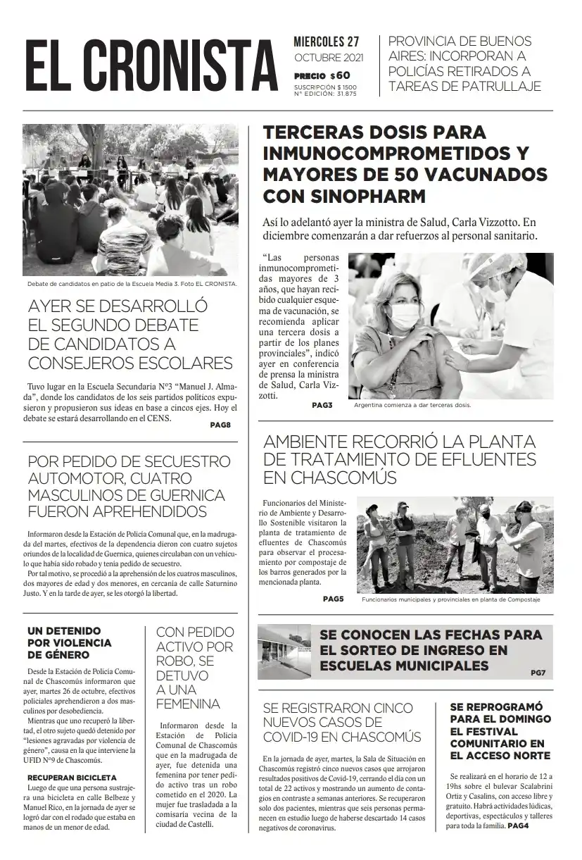 Tapa 27 octubre 2021