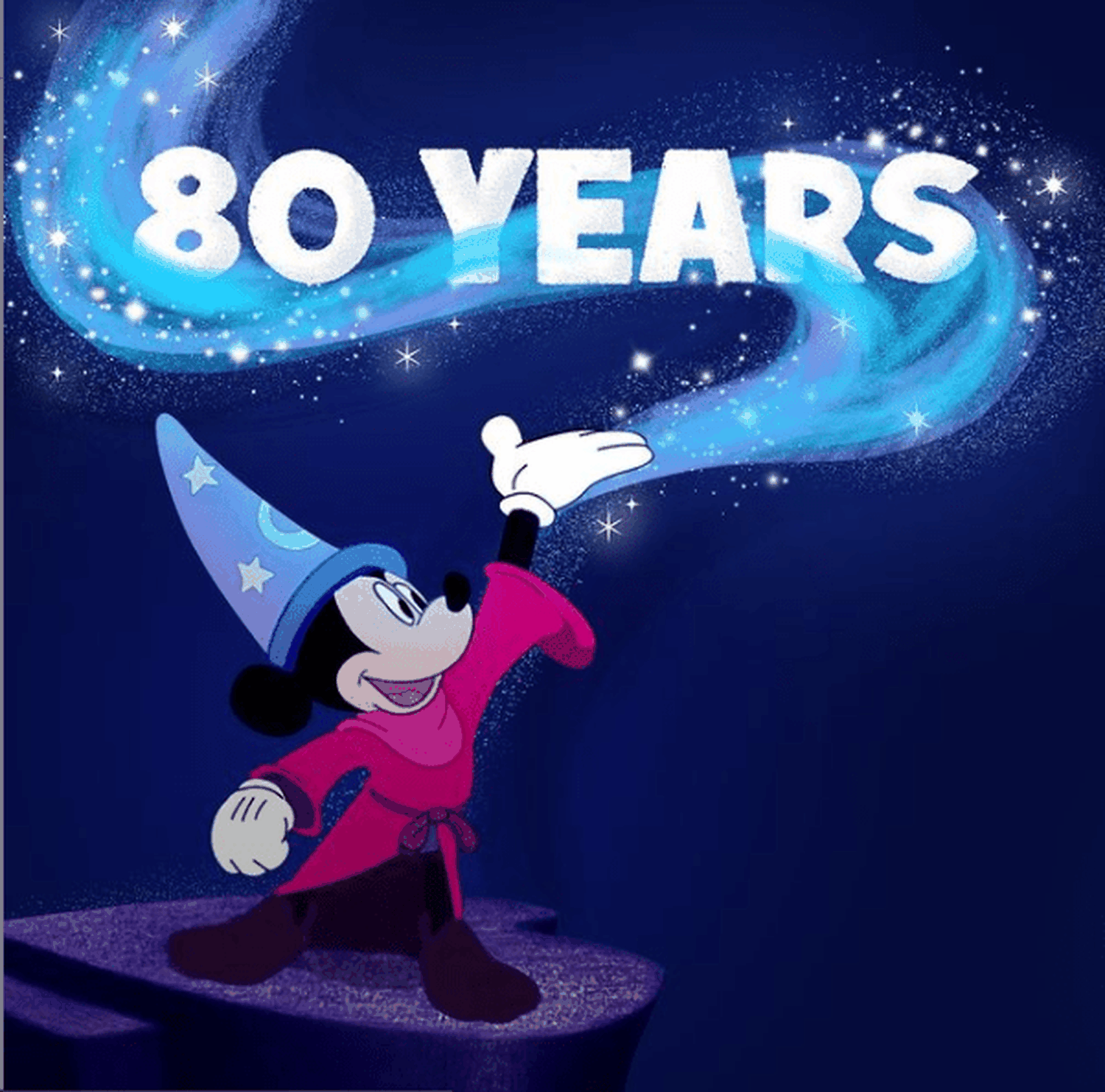 Mickey Mouse en "Fantasía" es uno de los clásicos de Hollywood. Foto: Instagram
