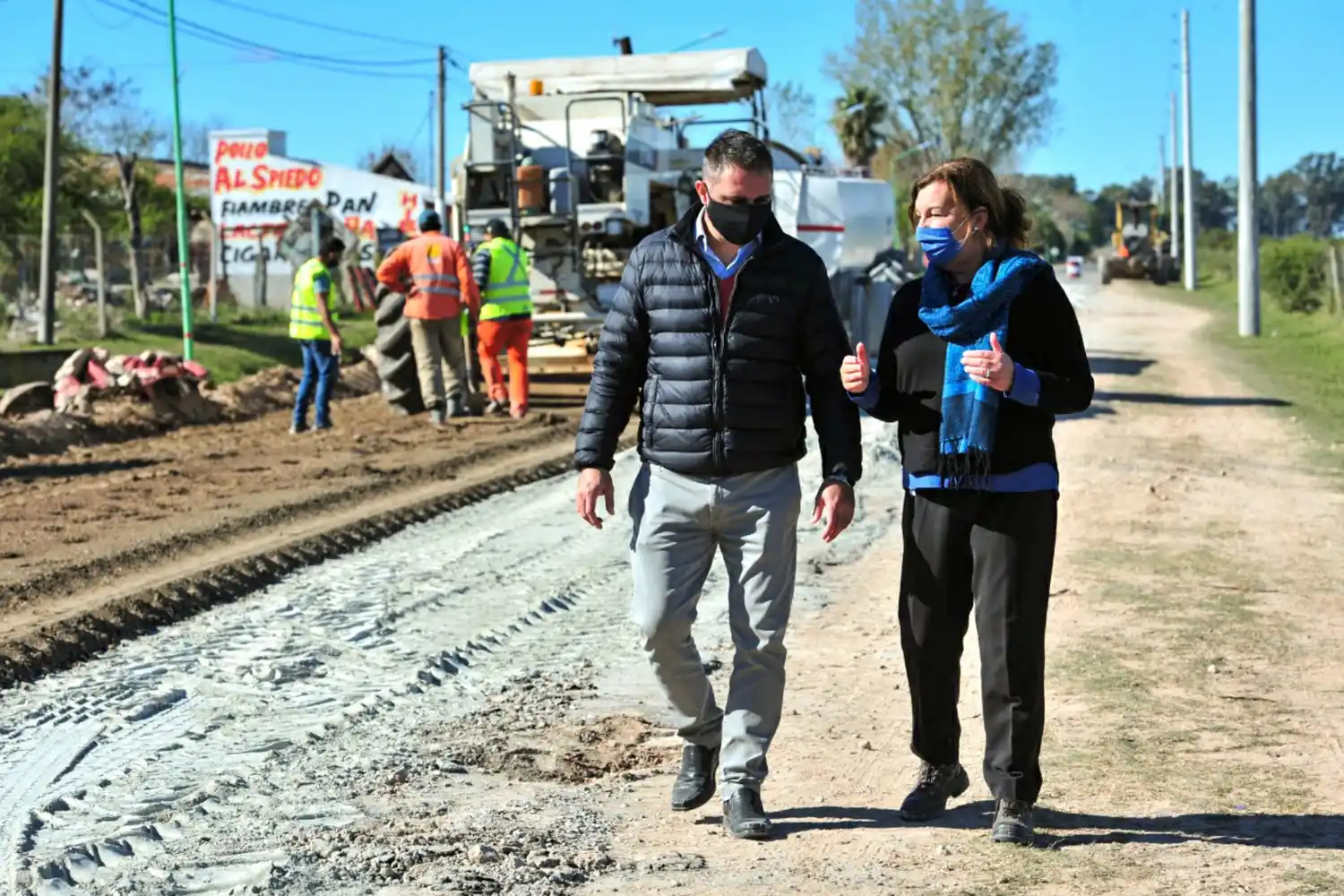 Los detalles de la obra en el ingreso a Pueblo Belgrano: Una inversión de $17 millones