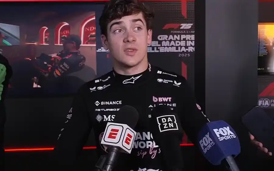 Franco Colapinto habló con la prensa tras el GP de Imola