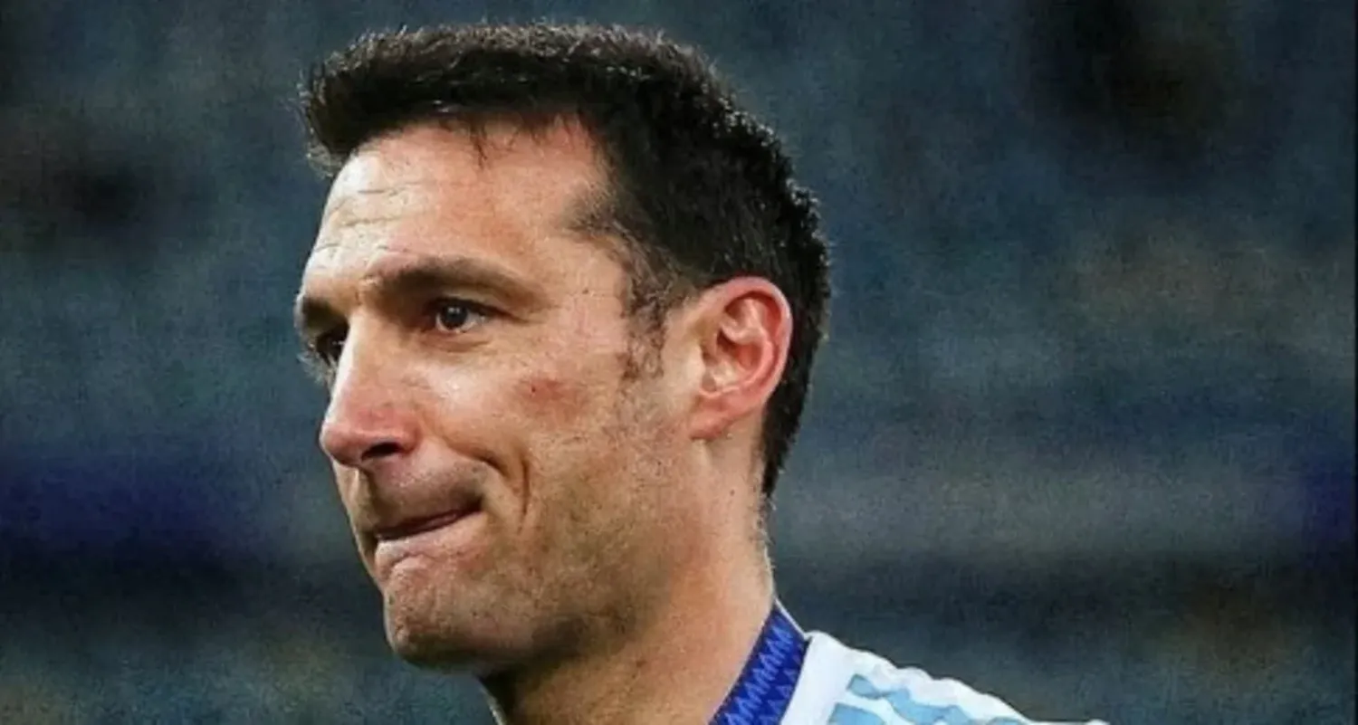 Lionel Scaloni, un hombre que vivió con mucha templanza, en Lusail, el momento de la consagración y luego la exteriorizó con toda la emoción que se observa en esa imagen.