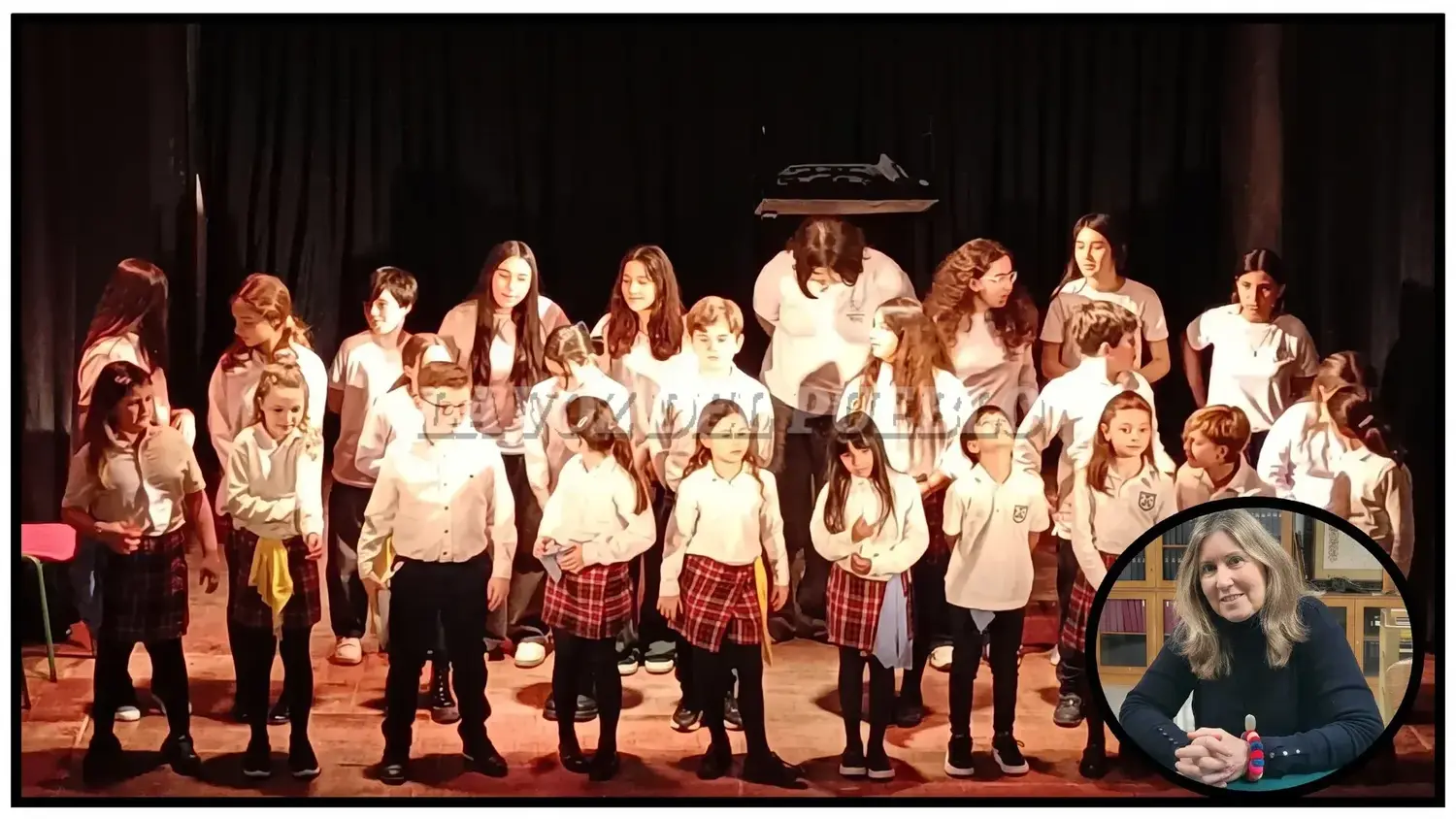Los dos grupos cantaron en Coronel Pringles. La docente Marcela Palmieri es la encargada de enseñar al contingente de alumnos