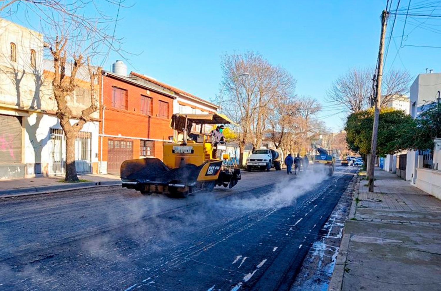 Cortes totales y parciales por obras de cordón cuneta y bacheo