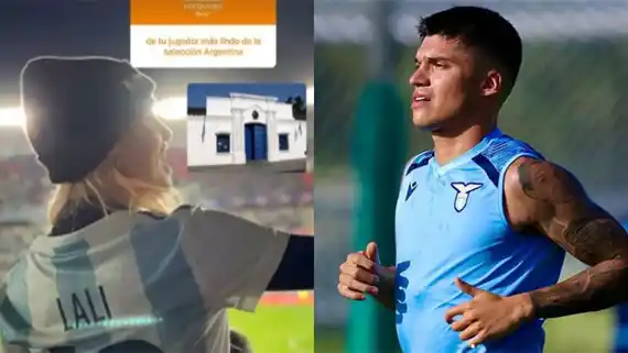 Lali Espósito y un pícaro guiño para un jugador de la Selección argentina