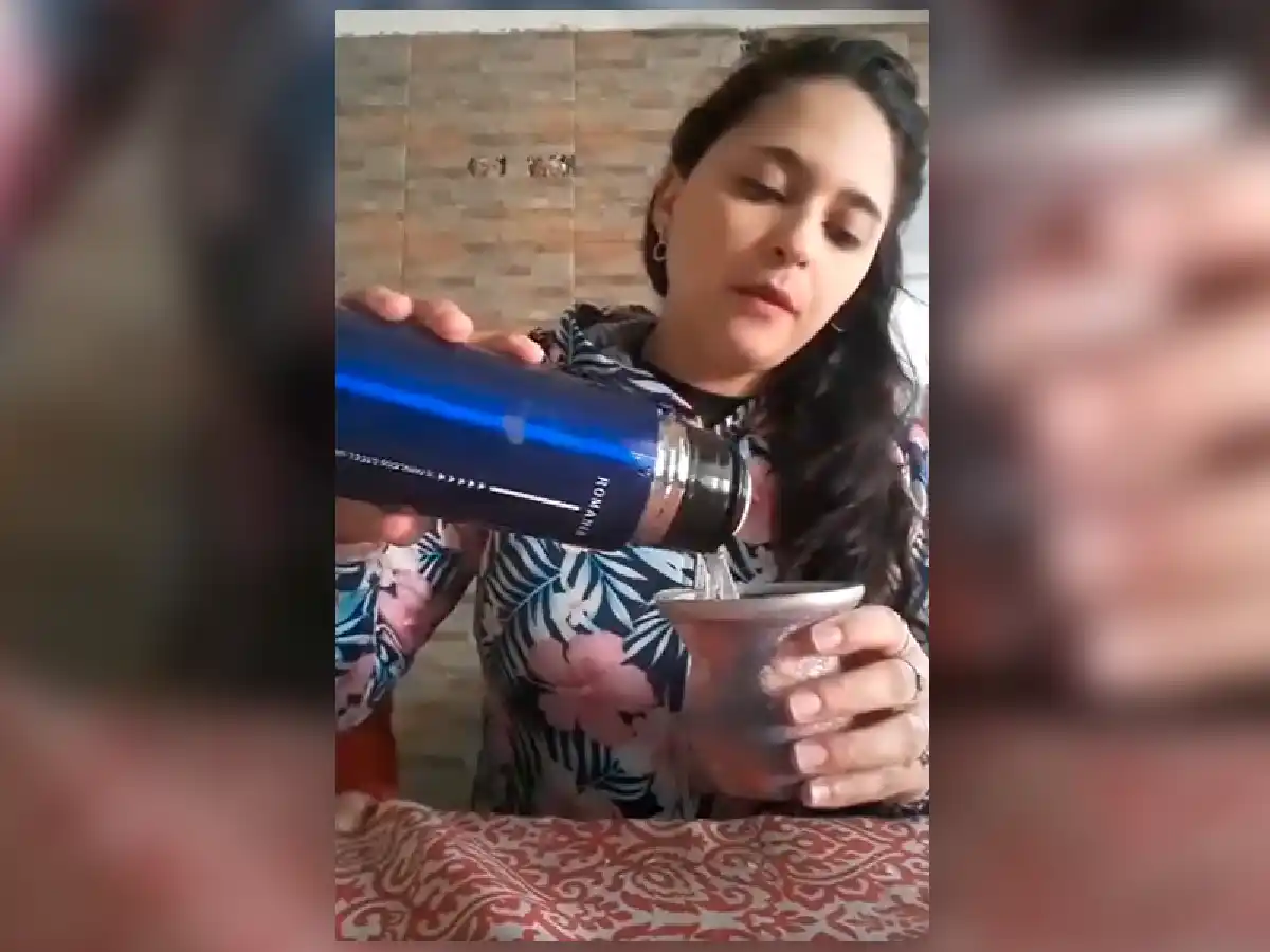 Para extrañar menos, compañeros de  trabajo comparten “el mate virtual”… 