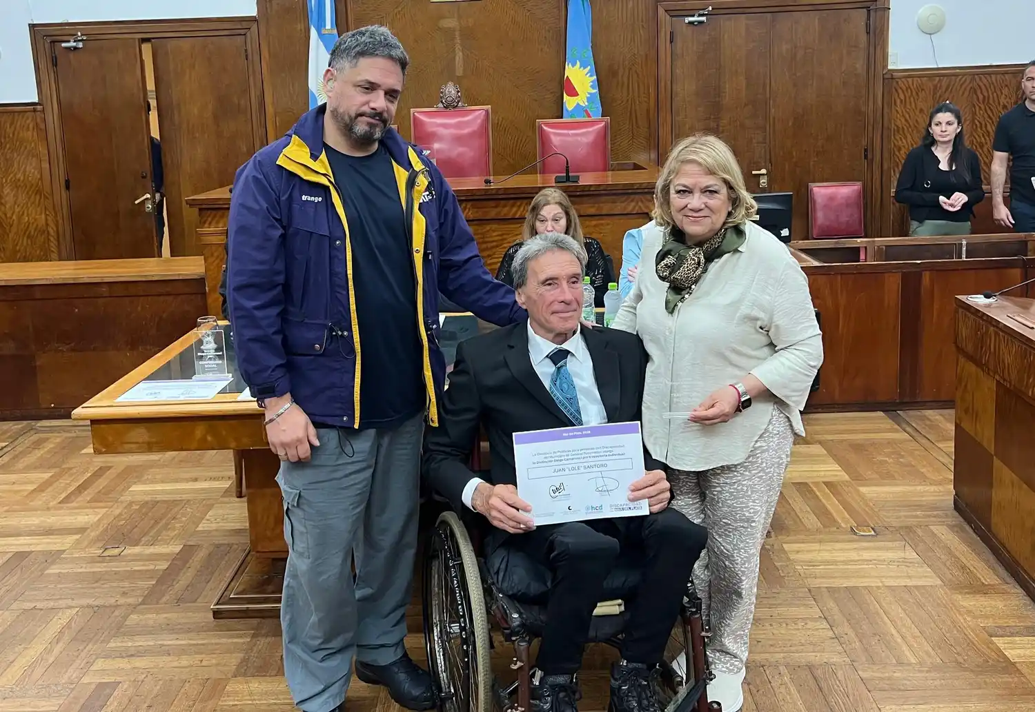 Juan Antonio “Lole” Santoro fue uno de los reconocidos en el Concejo.