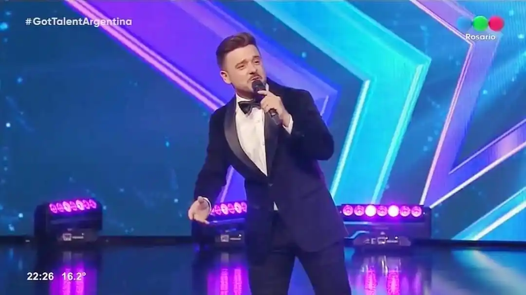 José Galante durante su primera participación en Got Talent.