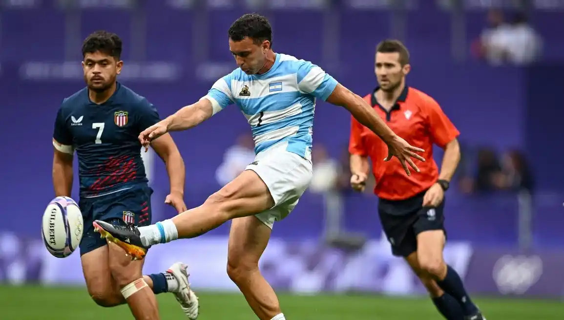 Joaquín Pellandini, una de las fijas en el plantel de Los Pumas. Créditos: REUTERS/Dylan Martinez