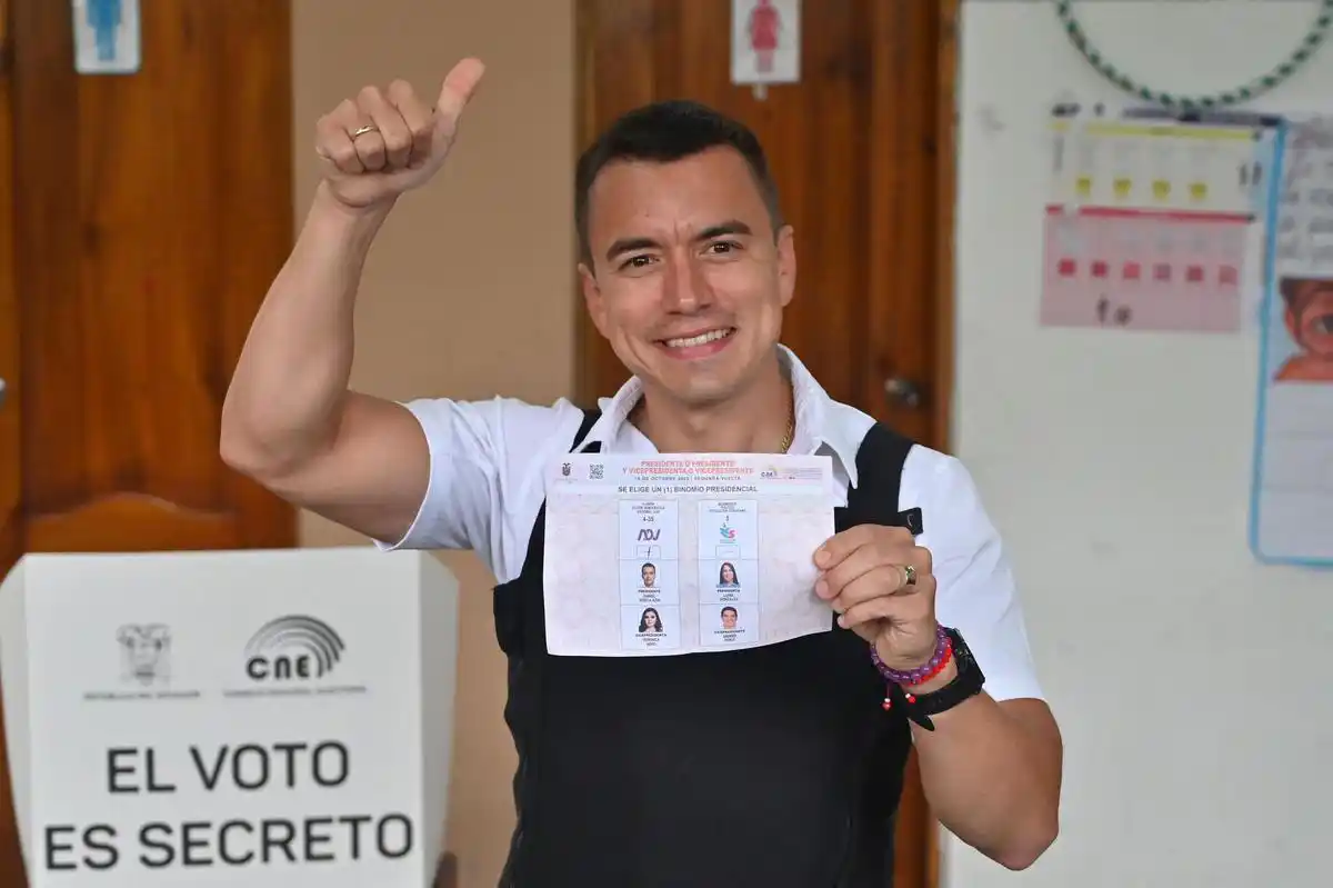 Daniel Noboa, presidente electo de Ecuador.