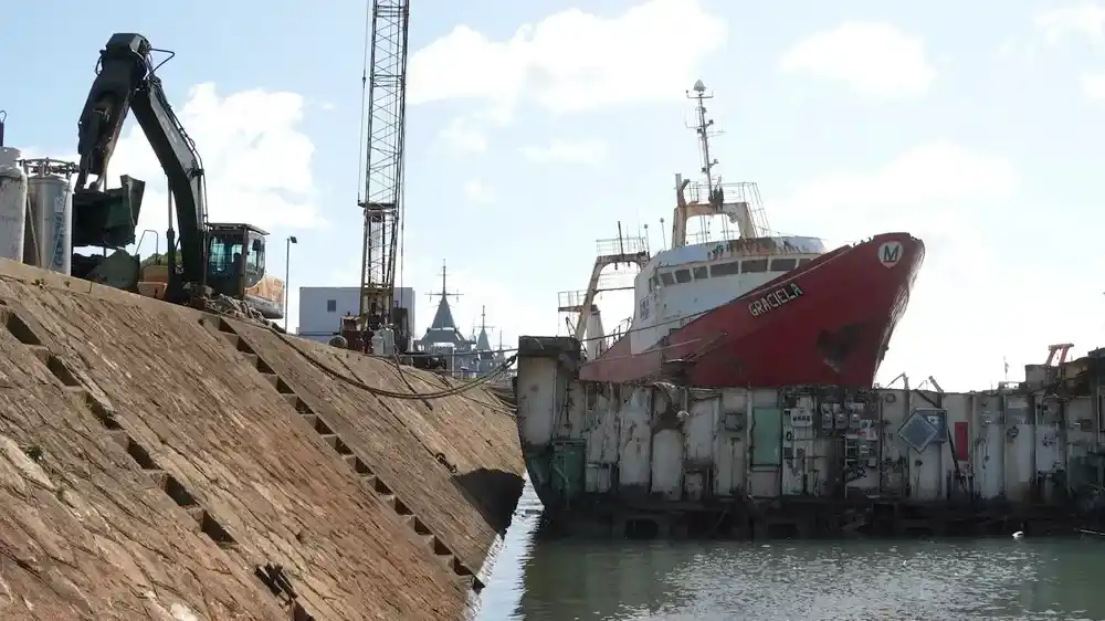 El Consorcio Portuario Regional Mar del Plata recuperó 1.600 metros lineales de muelle.