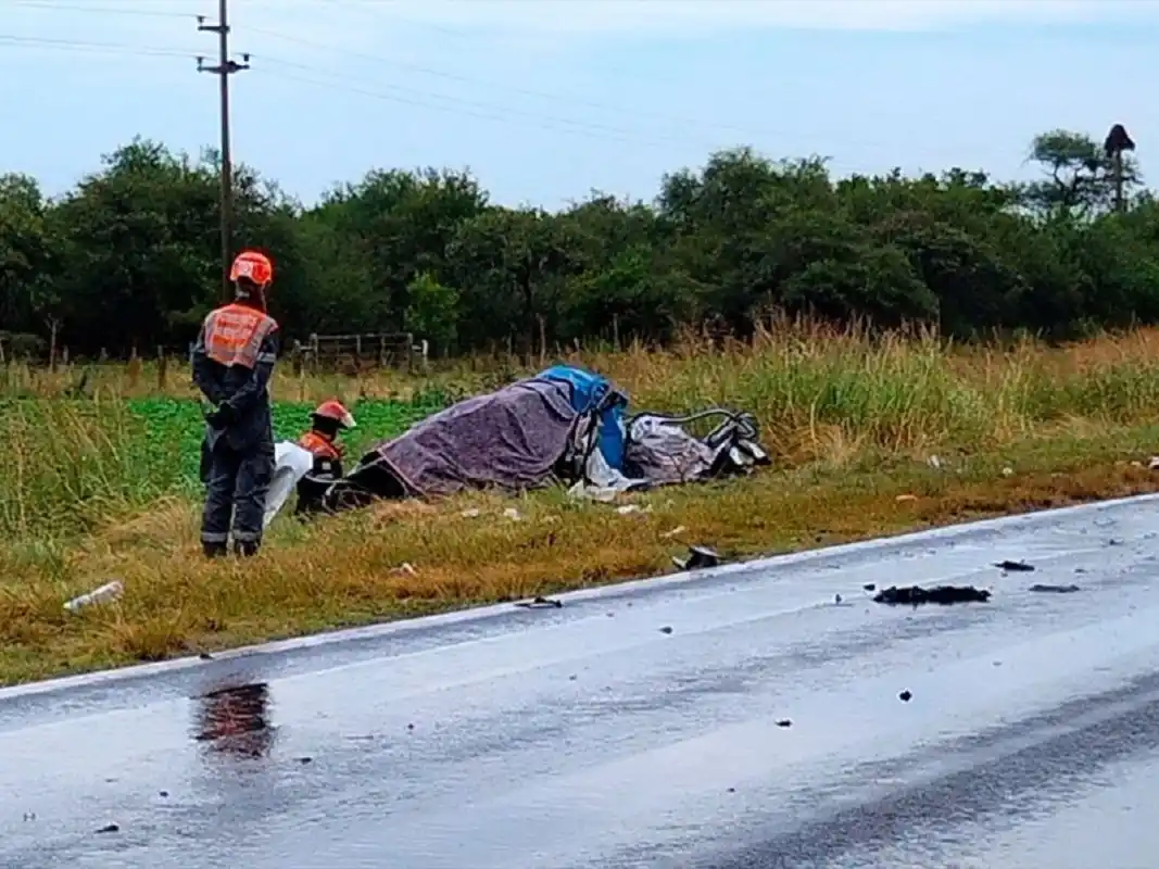 Trágico accidente en Ruta 12: tres muertos tras un choque frontal cerca de Hasenkamp
