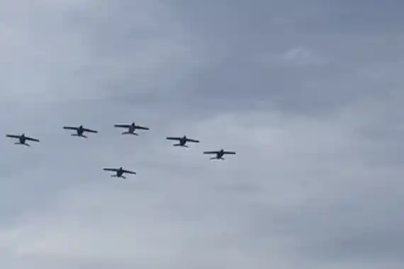 ¿Por qué sobrevolaron los Pampa III el cielo tandilense?
